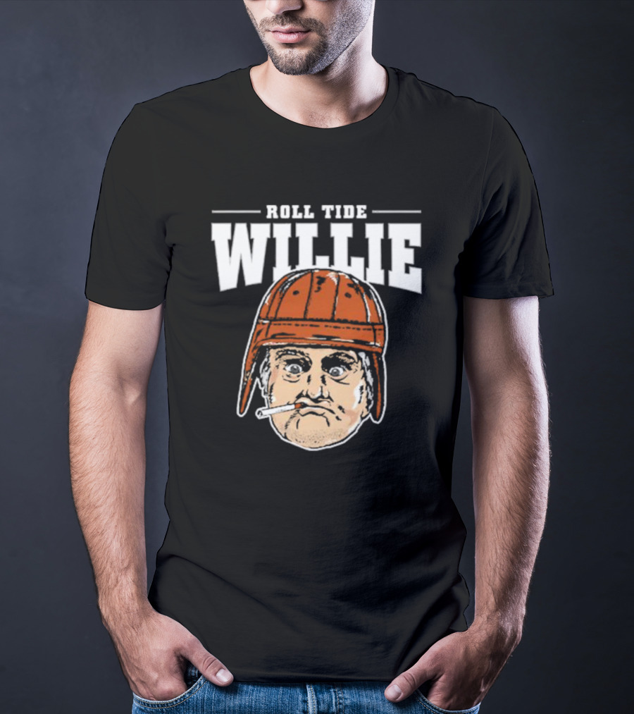 Roll Tide Willie Cartoon Helmet Face T-Shirt
