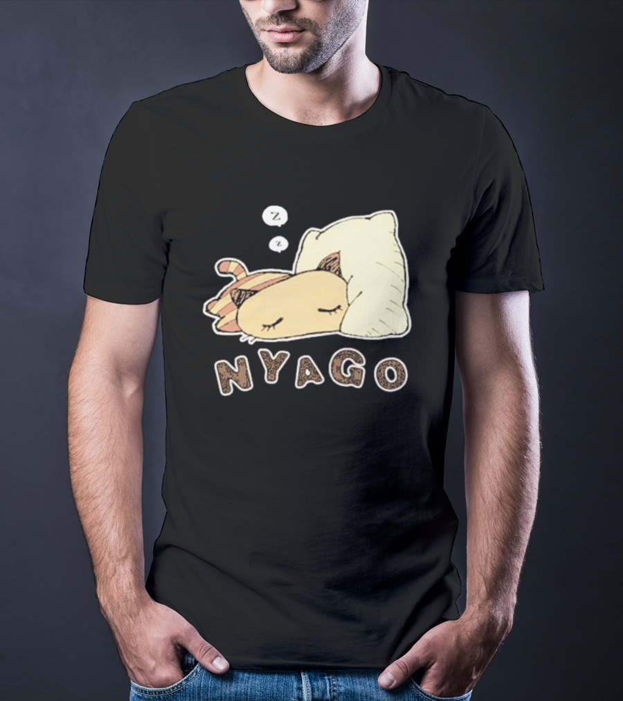 Sanrio Nyago Sleeping Cat Zzz Pillow T-Shirt