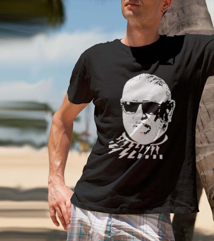 Serghei Mizil Iconic Graphic Black Sunglasses T-Shirt