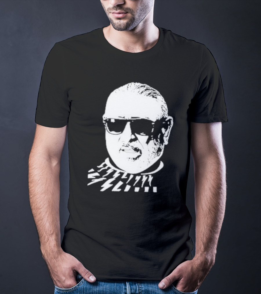 Serghei Mizil Iconic Graphic Black Sunglasses T-Shirt