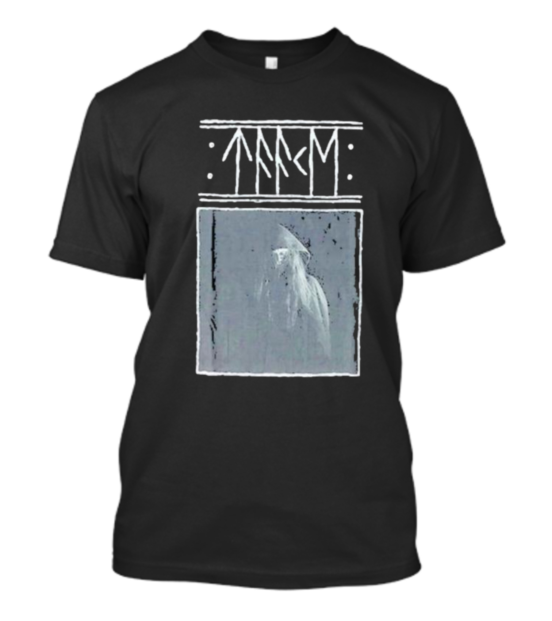 Taake Stridens Hus Nordic Runes Monochrome T-Shirt