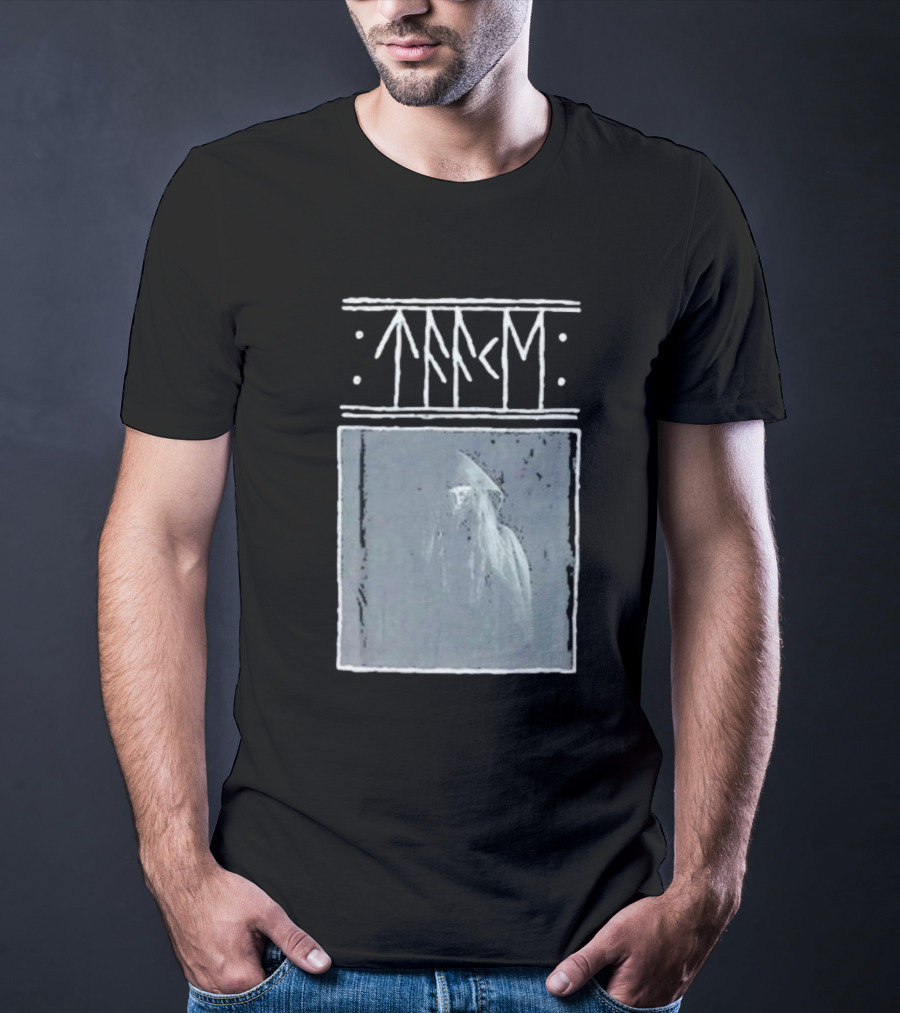 Taake Stridens Hus Nordic Runes Monochrome T-Shirt