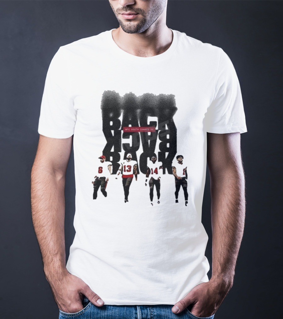 Tampa Bay Buccaneers Back To Back To Back NFC South Champs 3x Players T-Shirt