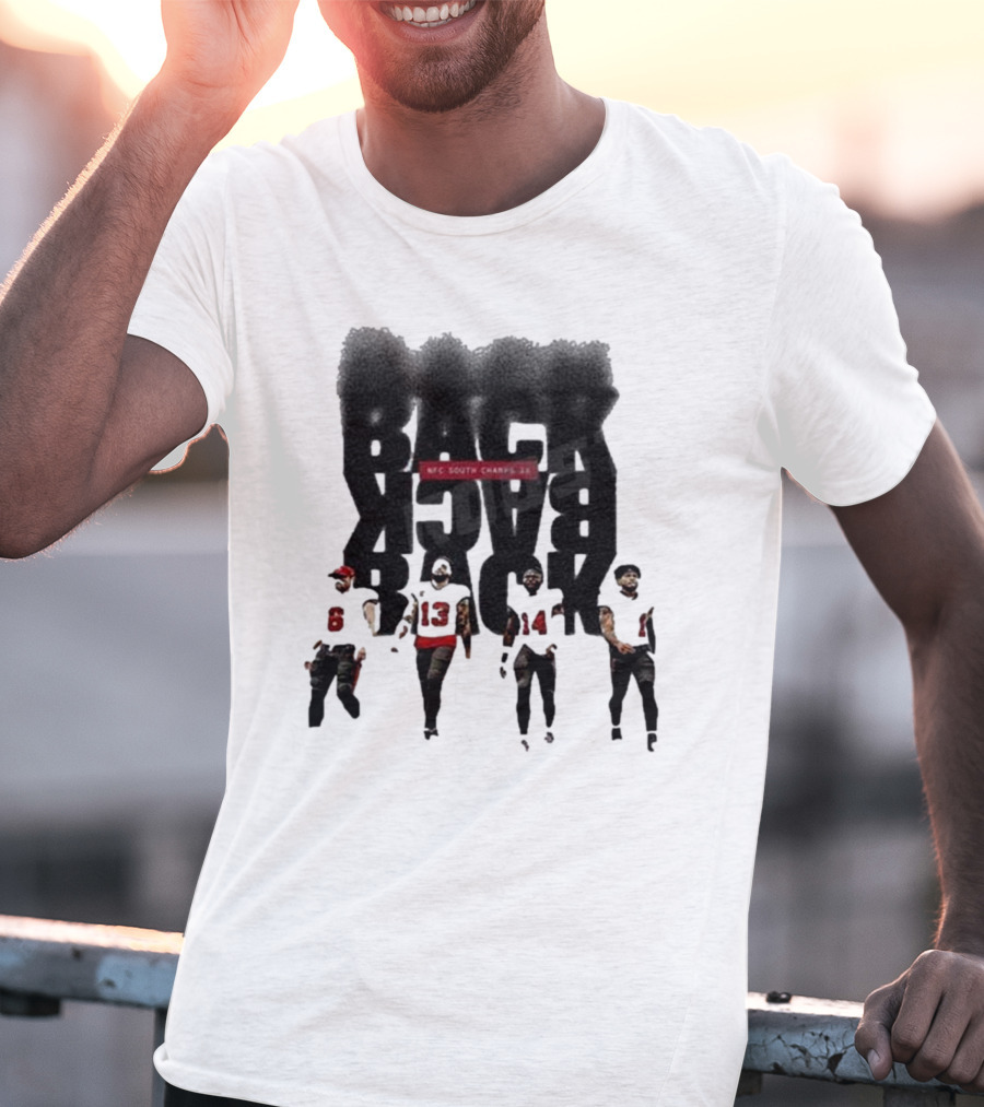 Tampa Bay Buccaneers Back To Back To Back NFC South Champs 3x Players T-Shirt