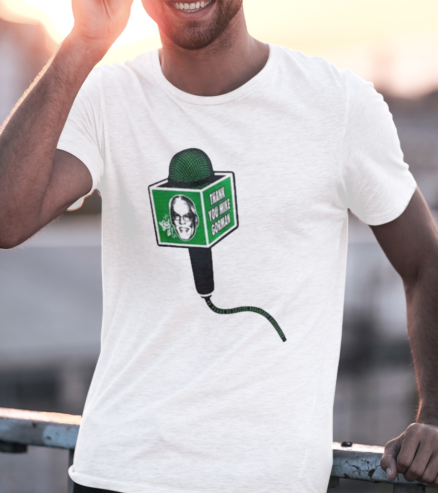 Celtics Thank You Mike Gorman Microphone T-Shirt