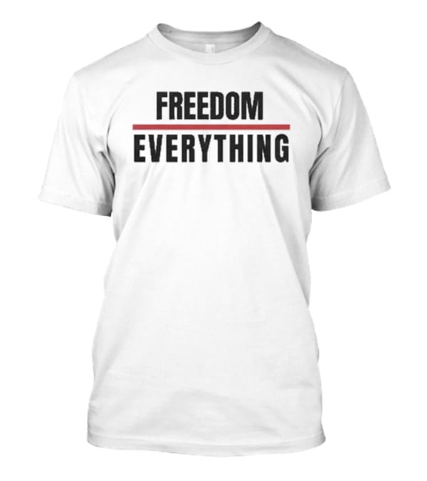 FREEDOM EVERYTHING Red Line Highlight T-Shirt