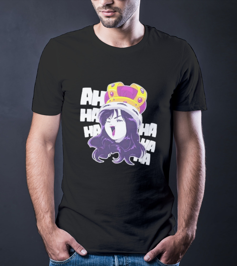 Ms Sakura Haha King Crown Laugh T-Shirt