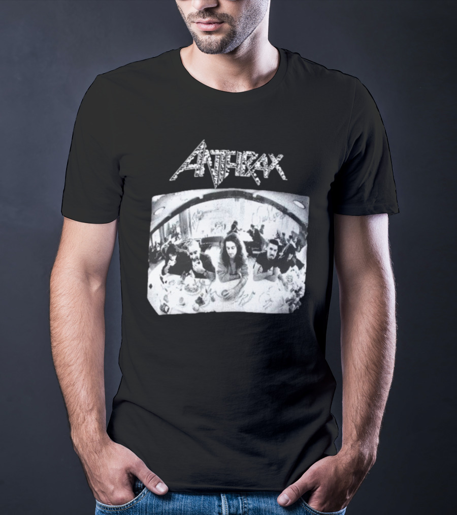 Anthrax Sound Of White Noise Rare Vintage Style Band Diner Scene T-Shirt