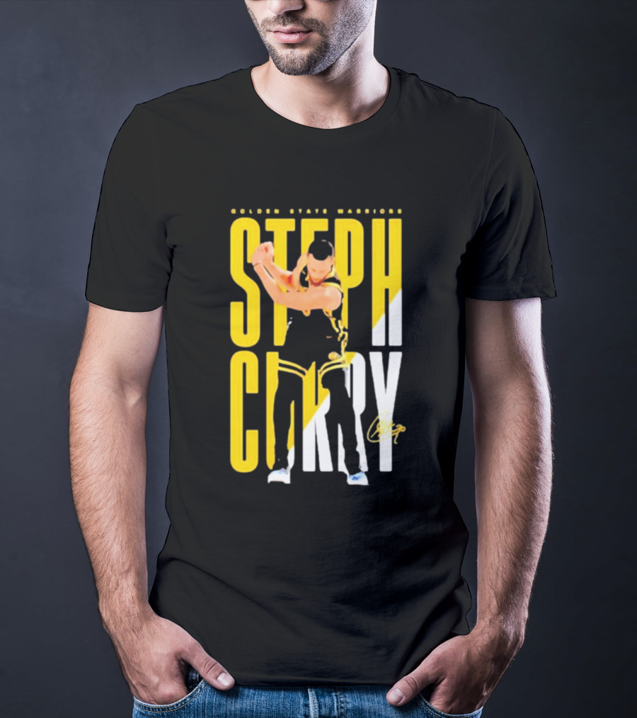Golden State Warriors Steph Curry Golf Celebration Signature T-Shirt
