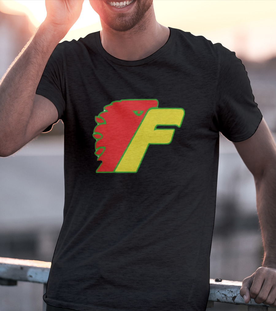 Philadelphia Firebirds Hockey Logo Red Green Yellow F T-Shirt