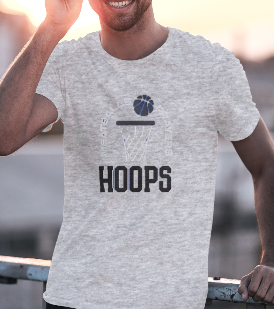 Meatballs Prayers Hoops Basketball Theme Association T-Shirt