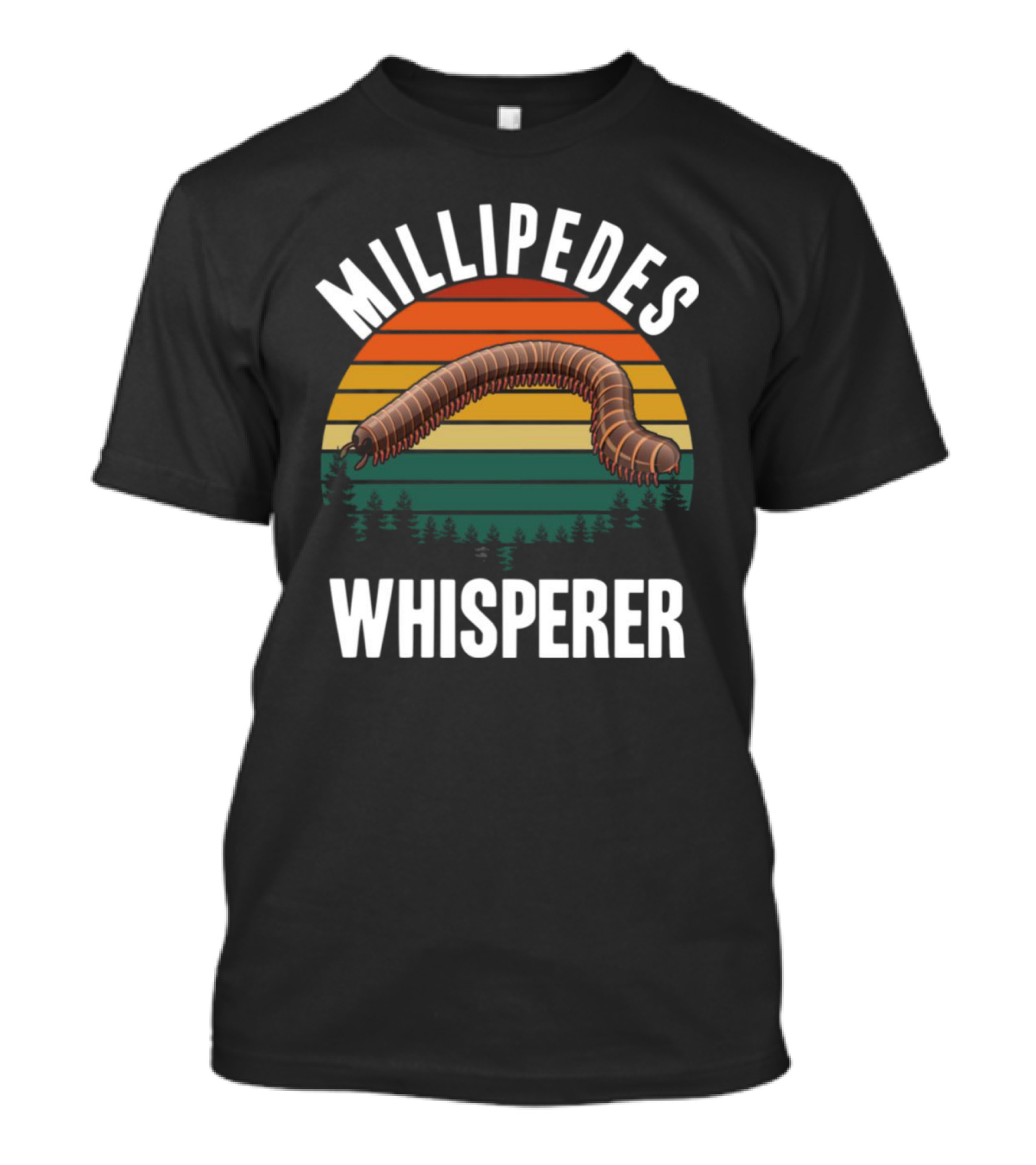 Millipedes Whisperer Vintage Sunset Forest T-Shirt