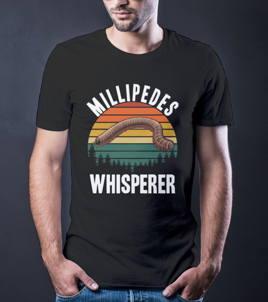 Millipedes Whisperer Vintage Sunset Forest T-Shirt