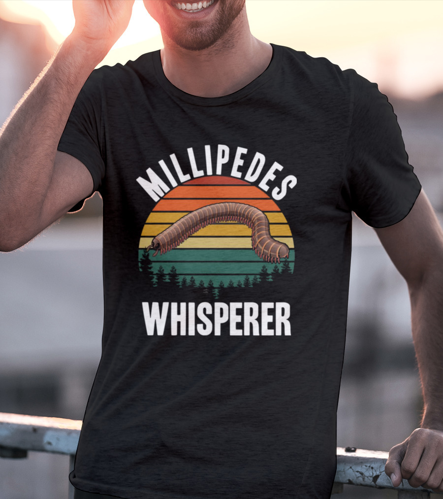 Millipedes Whisperer Vintage Sunset Forest T-Shirt