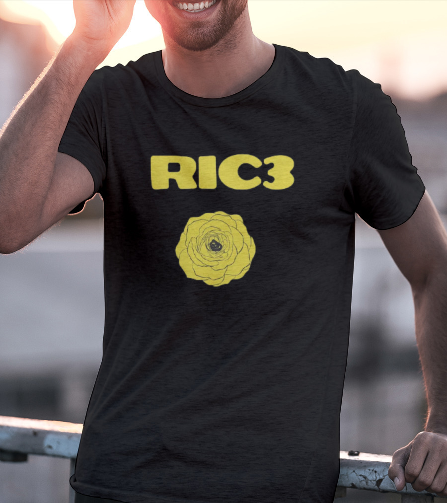 RIC3 Yellow Rose Daniel Ricciardo Merch T-Shirt