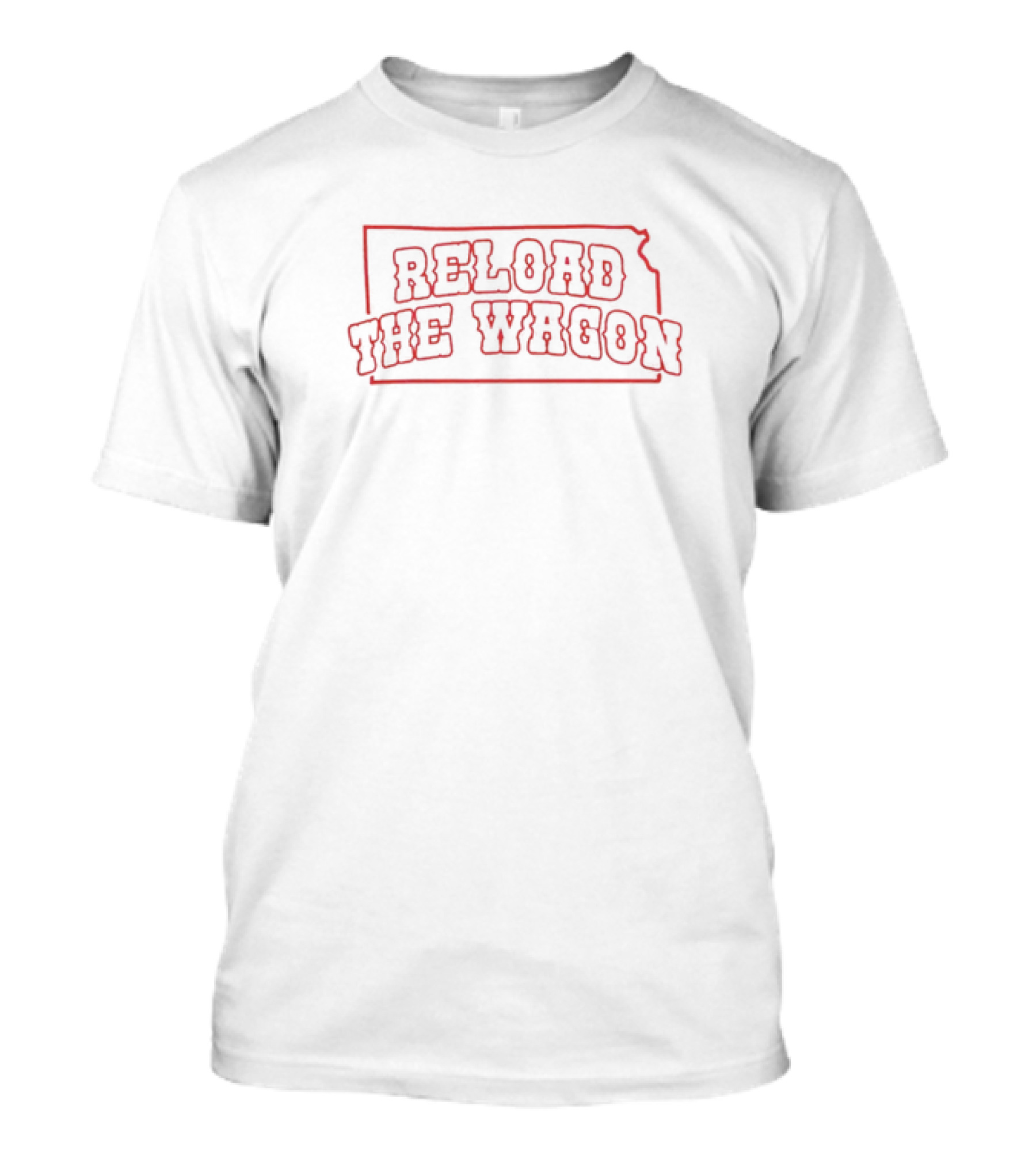Kansas Jayhawks Reload The Wagon Kansas Outline T-Shirt