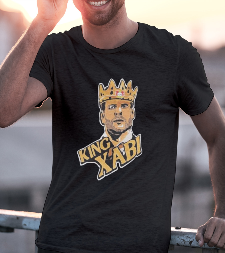 King Xabi Bayer Leverkusen Coach Icon With Crown T-Shirt