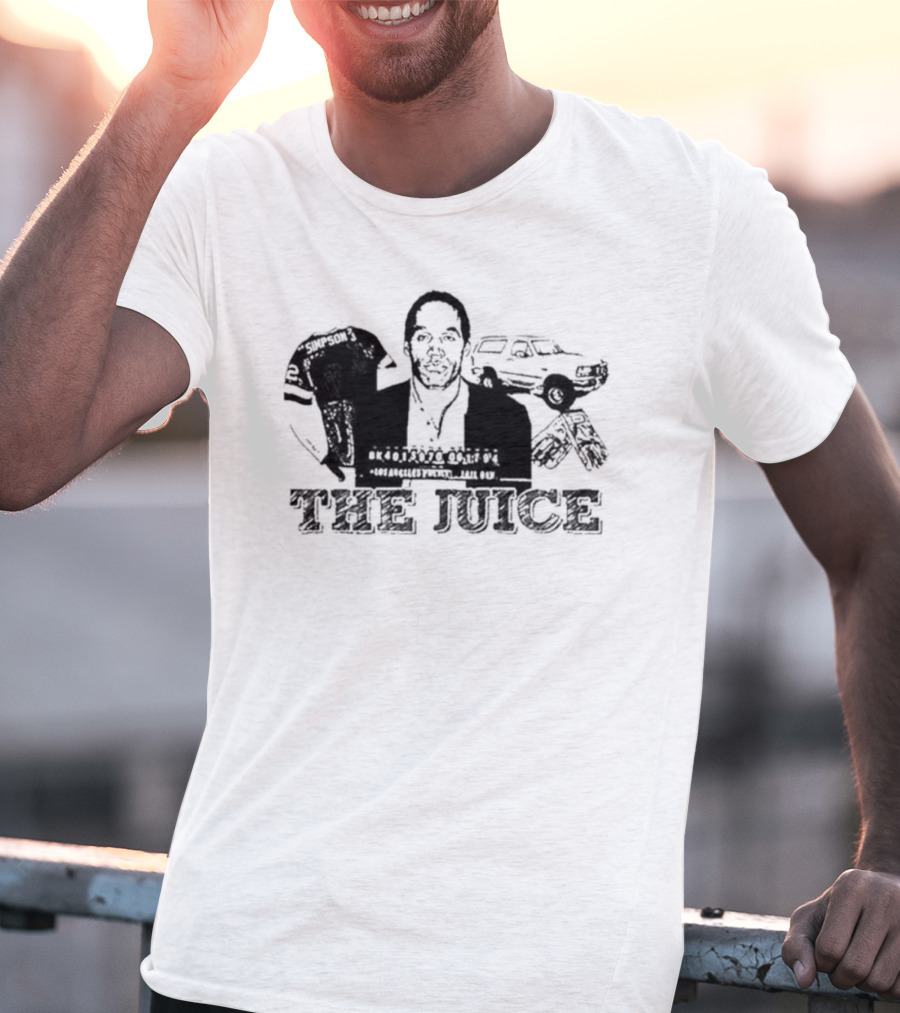 The Juice O. J. Simpson Football Jersey Los Angeles Police Chase T-Shirt