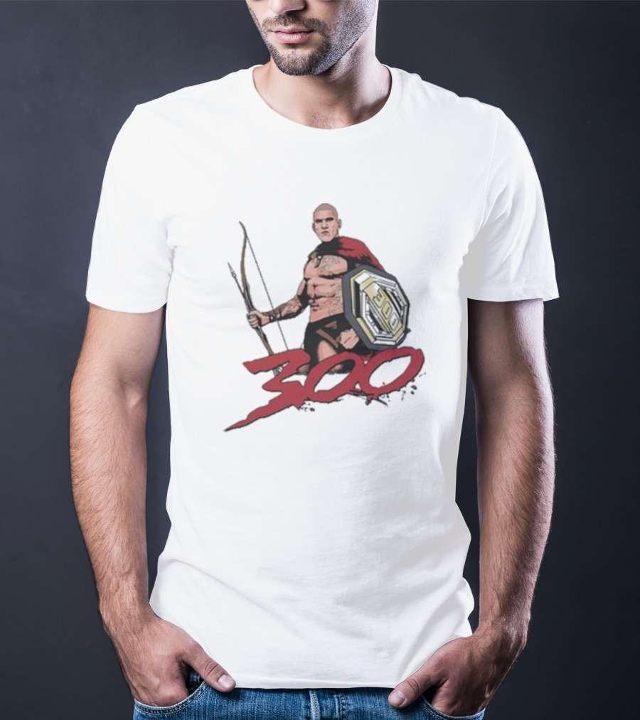 Alex Pereira Poatan 300 Spartan Warrior With Bow And Shield T-Shirt