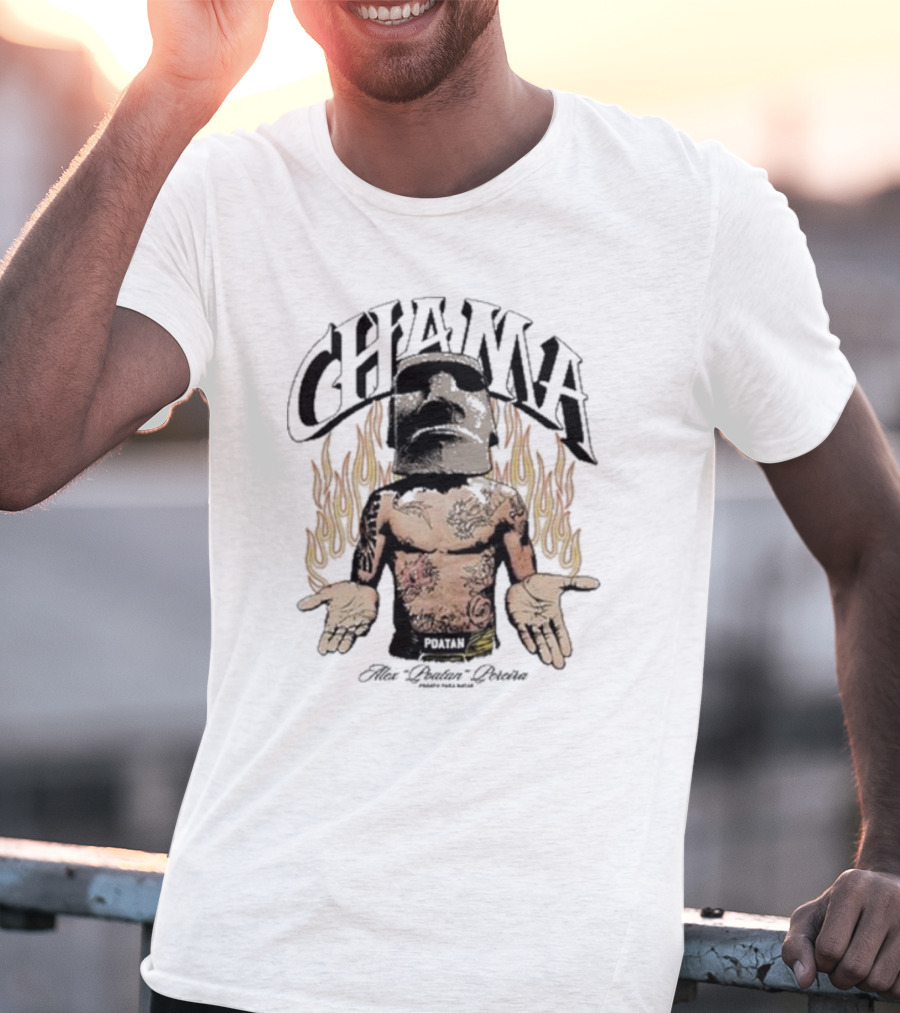 Chama Poatan Alex Poatan Pereira Pronto Para Matar Fiery Warrior Tattooed T-Shirt