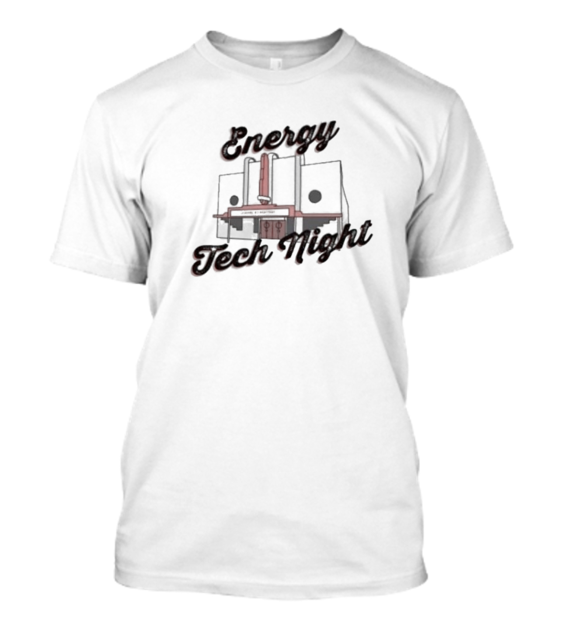 Energy Tech Night Abstract Mechanical Structure T-Shirt