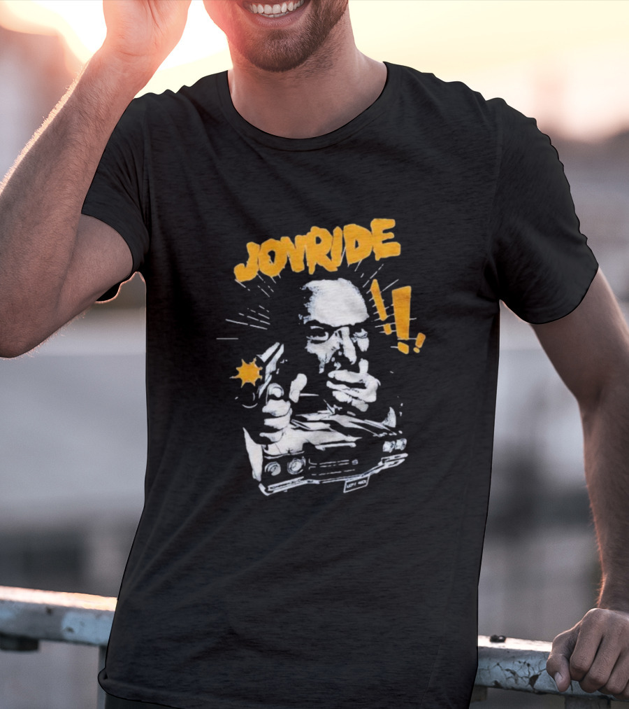 Joyride Man’s World Bold Retro Gunman Adventure T-Shirt
