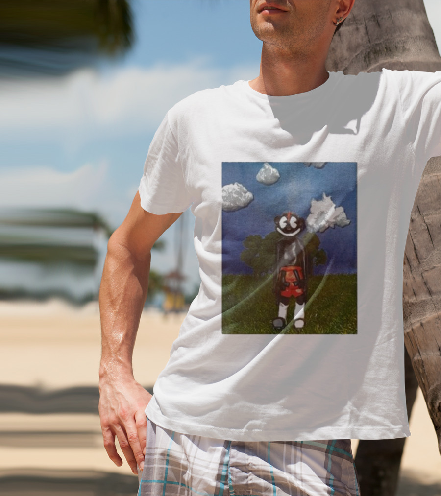Lil Darkie Sunrise Character With Clouds And Trees T-Shirt