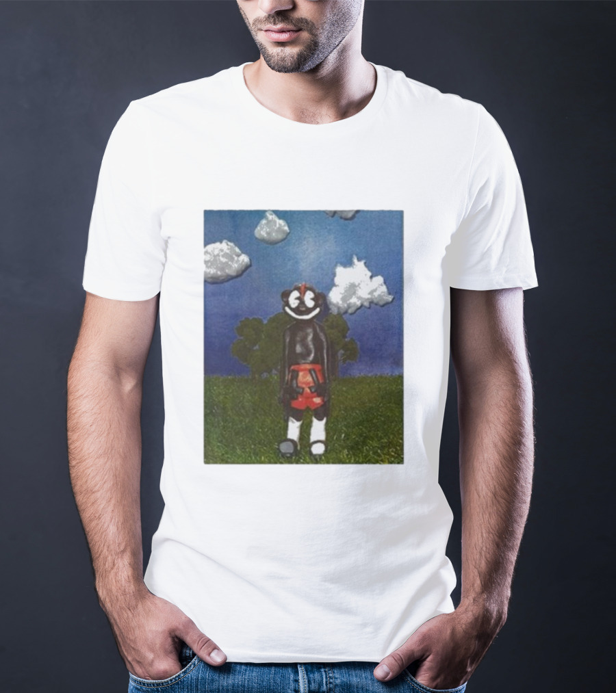 Lil Darkie Sunrise Character With Clouds And Trees T-Shirt
