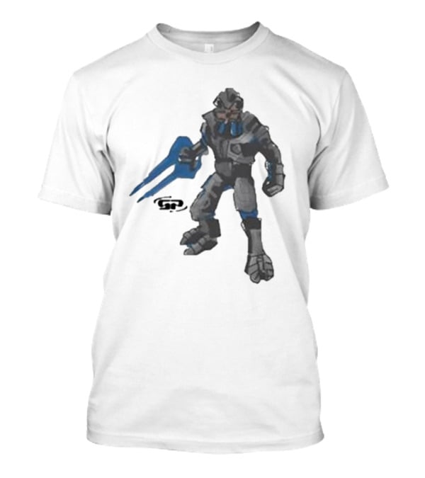 Halo 2 Arbiter Re-Release Collaboration Character With Energy Sword T-Shirt
