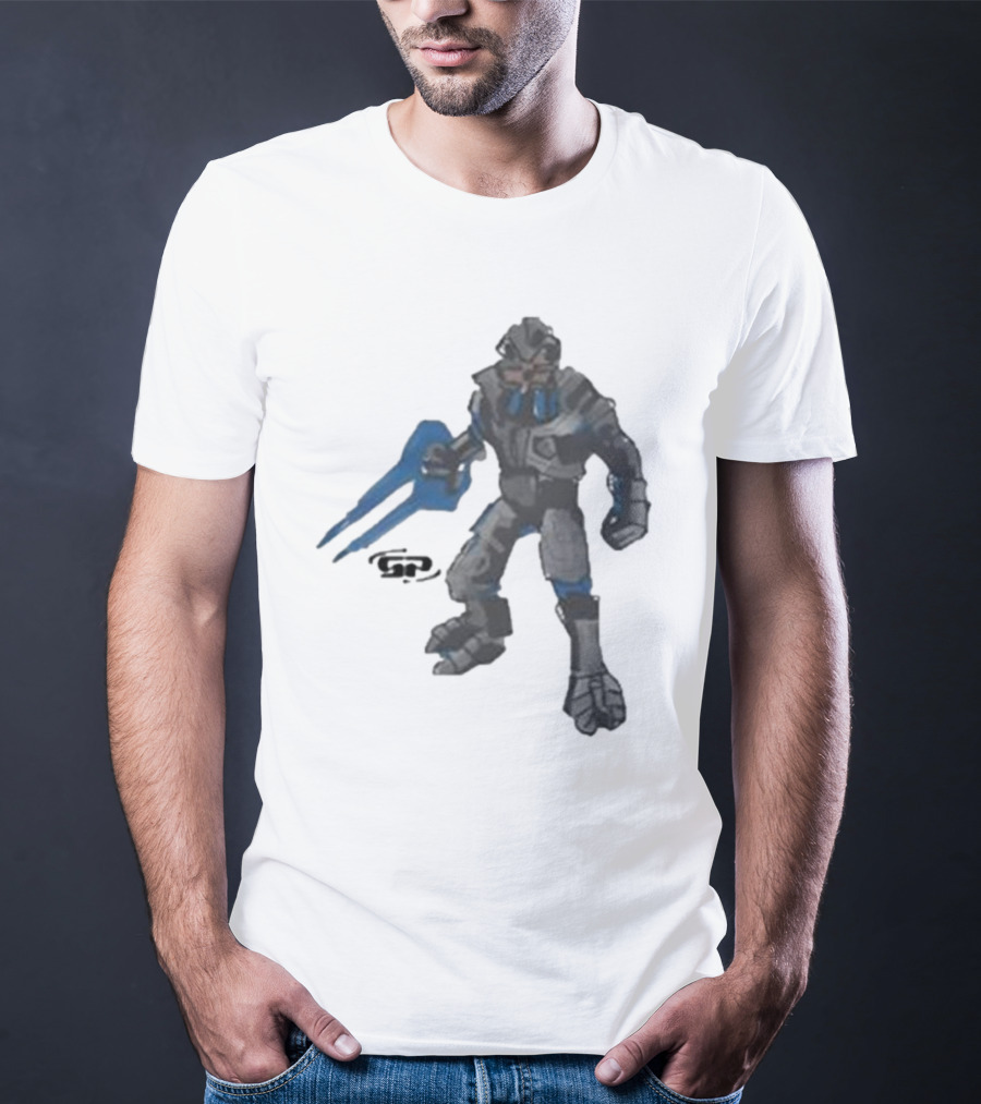 Halo 2 Arbiter Re-Release Collaboration Character With Energy Sword T-Shirt