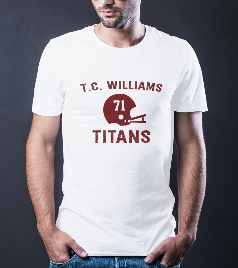 T.C. Williams Titans 71 Football Helmet T-Shirt