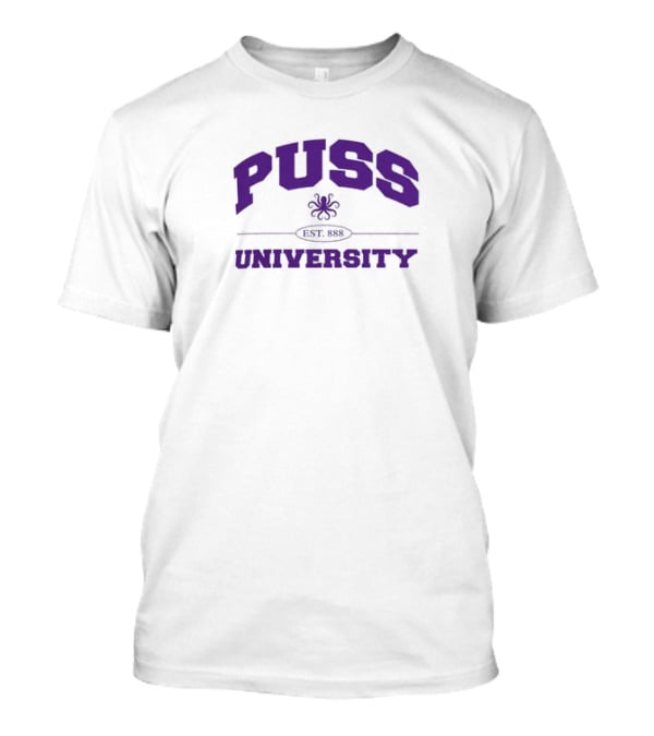 Puss University Est 88 Passthatpuss Merch T-Shirt