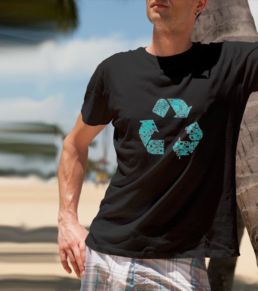 Earth Day Eco Recycling Circuit T-Shirt