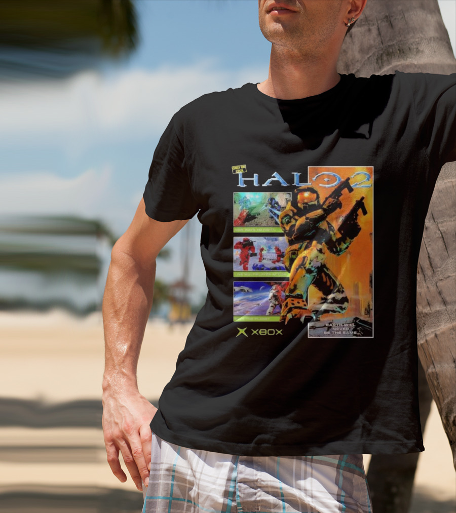 Halo 2 Master Chief Xbox Matchmaking Earth Will Never Be The Same T-Shirt