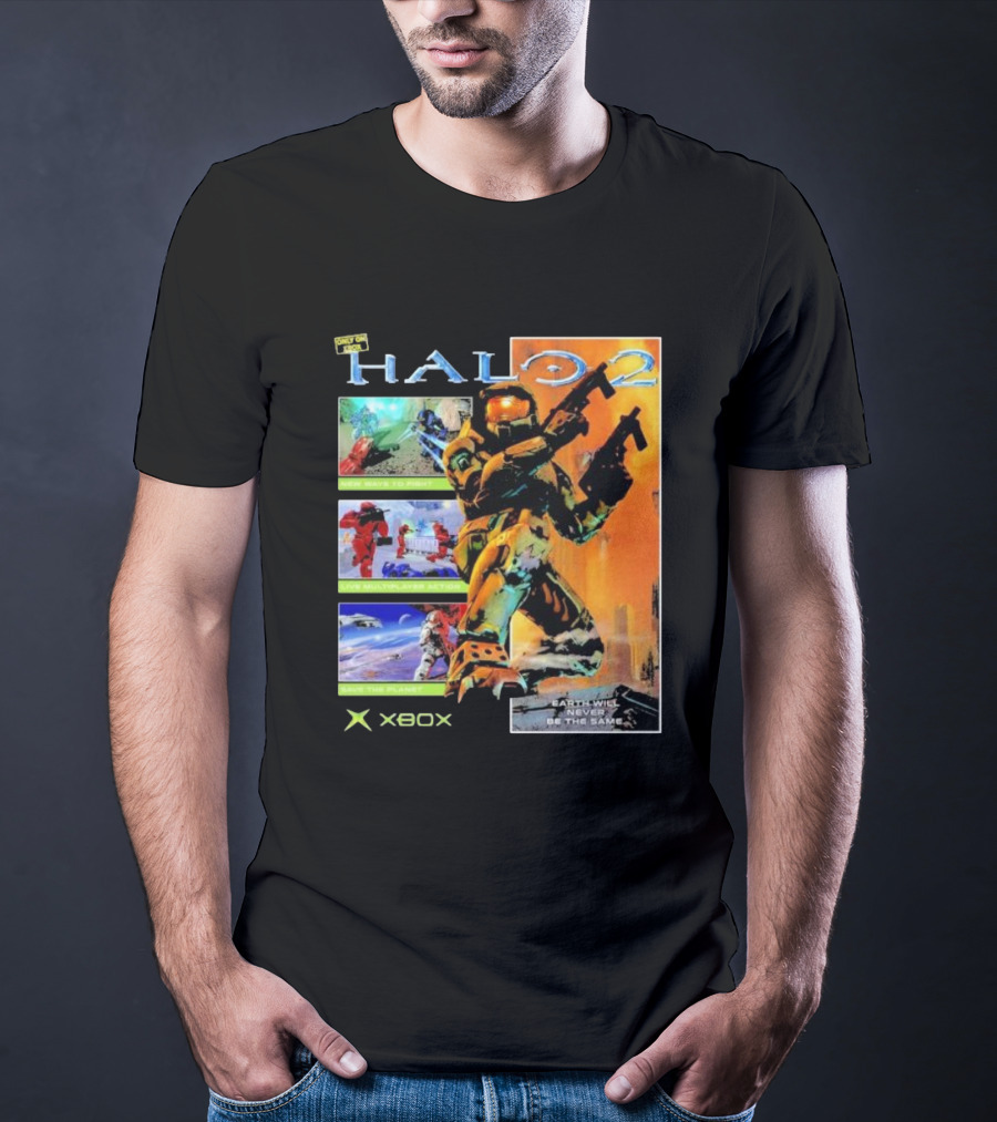 Halo 2 Master Chief Xbox Matchmaking Earth Will Never Be The Same T-Shirt