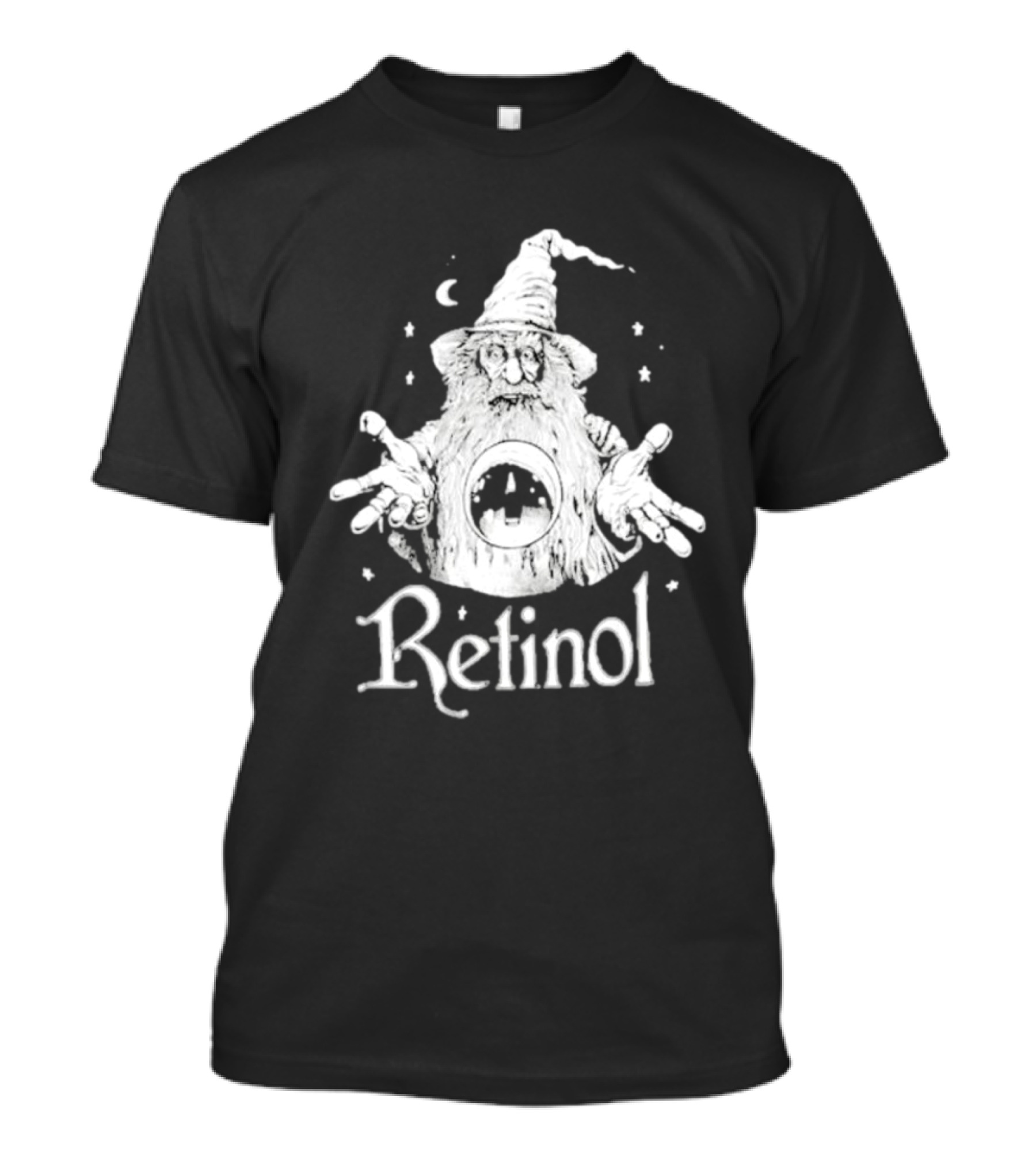 Retinol Enchanted Wizard Under Moonlit Stars T-Shirt