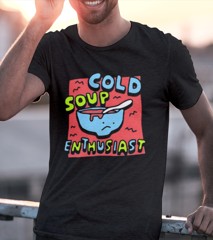 Zoe Bread Cold Soup Enthusiast Retro Gazpacho Vibes T-Shirt