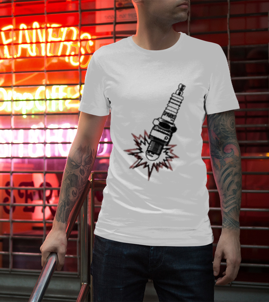 Sparks Plug Ignition Flash T-Shirt