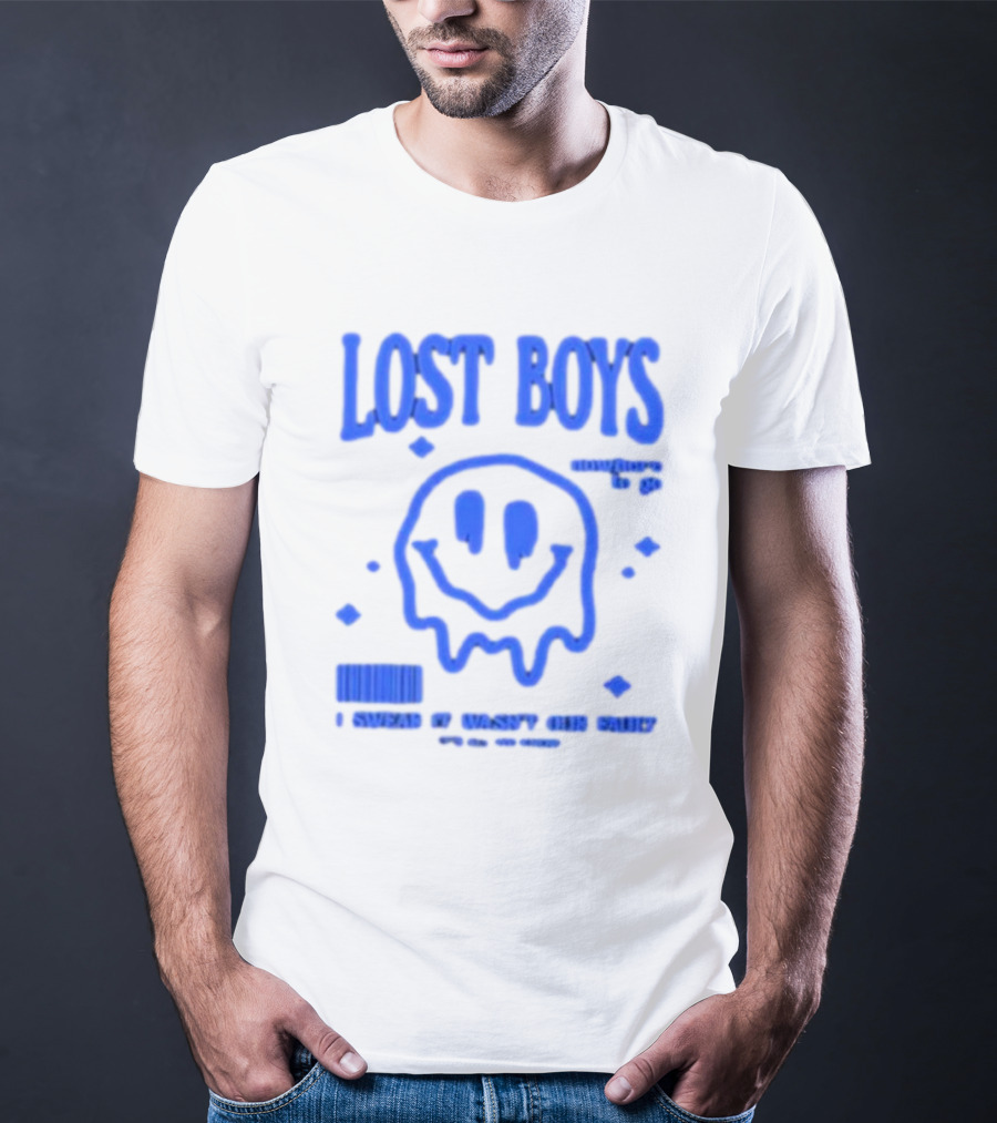 Lost Boys Nowhere To Go Barcode I Swear It Wasn't Our Fault T-Shirt