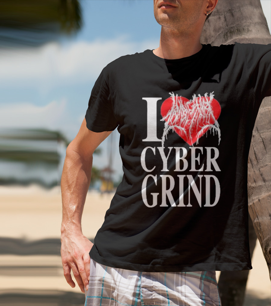 I Love Zombieshark Cybergrind T-Shirt