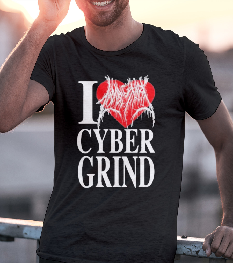 I Love Zombieshark Cybergrind T-Shirt