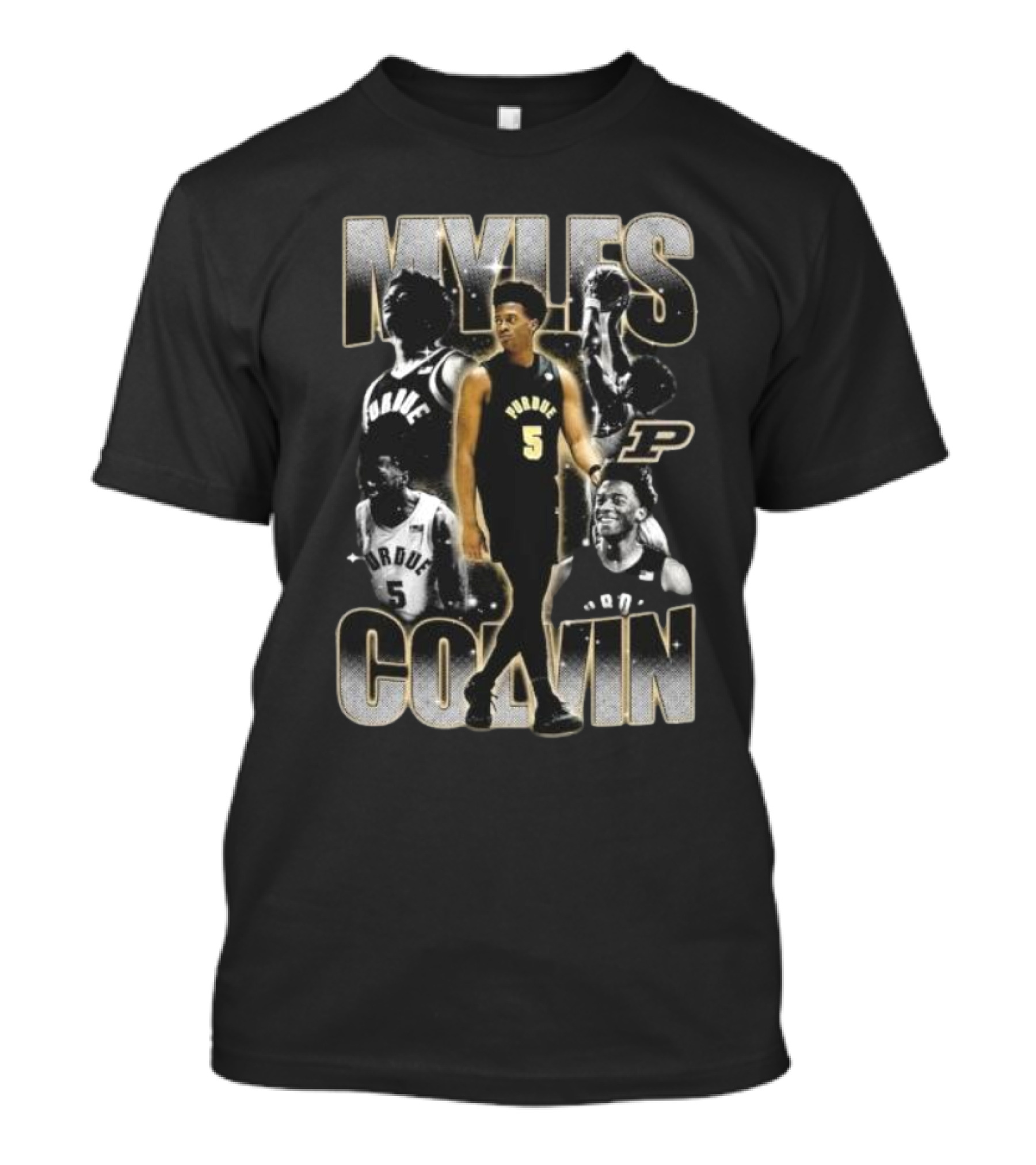 Myles Colvin Purdue Boilermakers Basketball Star Number 5 Streetwear T-Shirt