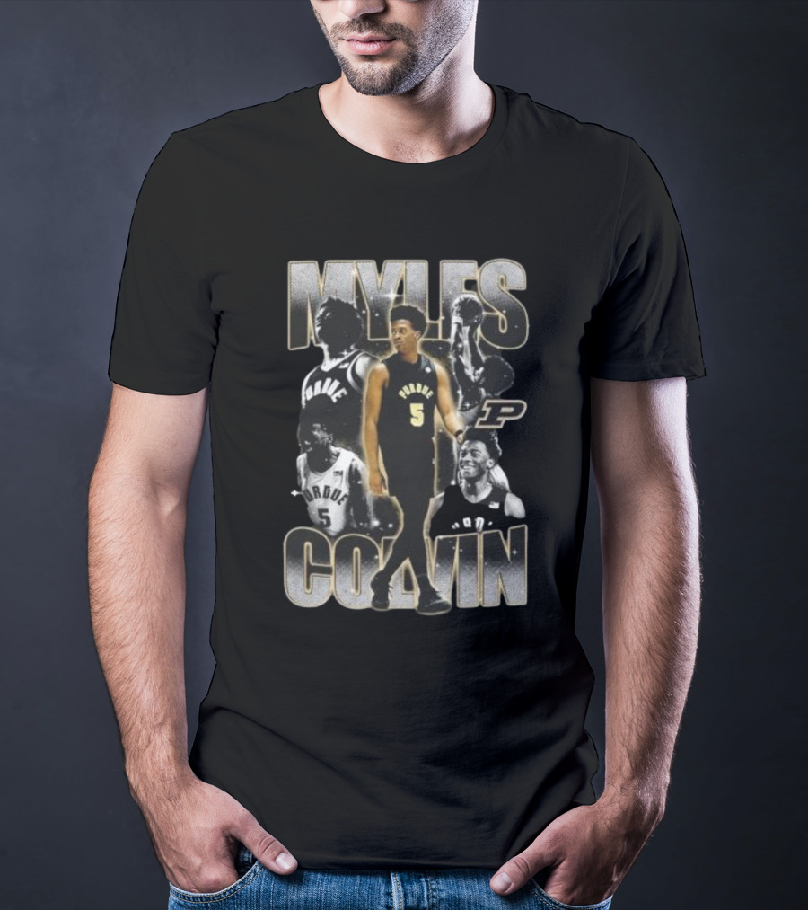 Myles Colvin Purdue Boilermakers Basketball Star Number 5 Streetwear T-Shirt