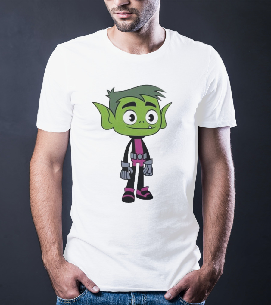Ray William Johnson Wearing Teen Titans Beast Boy Character T-Shirt