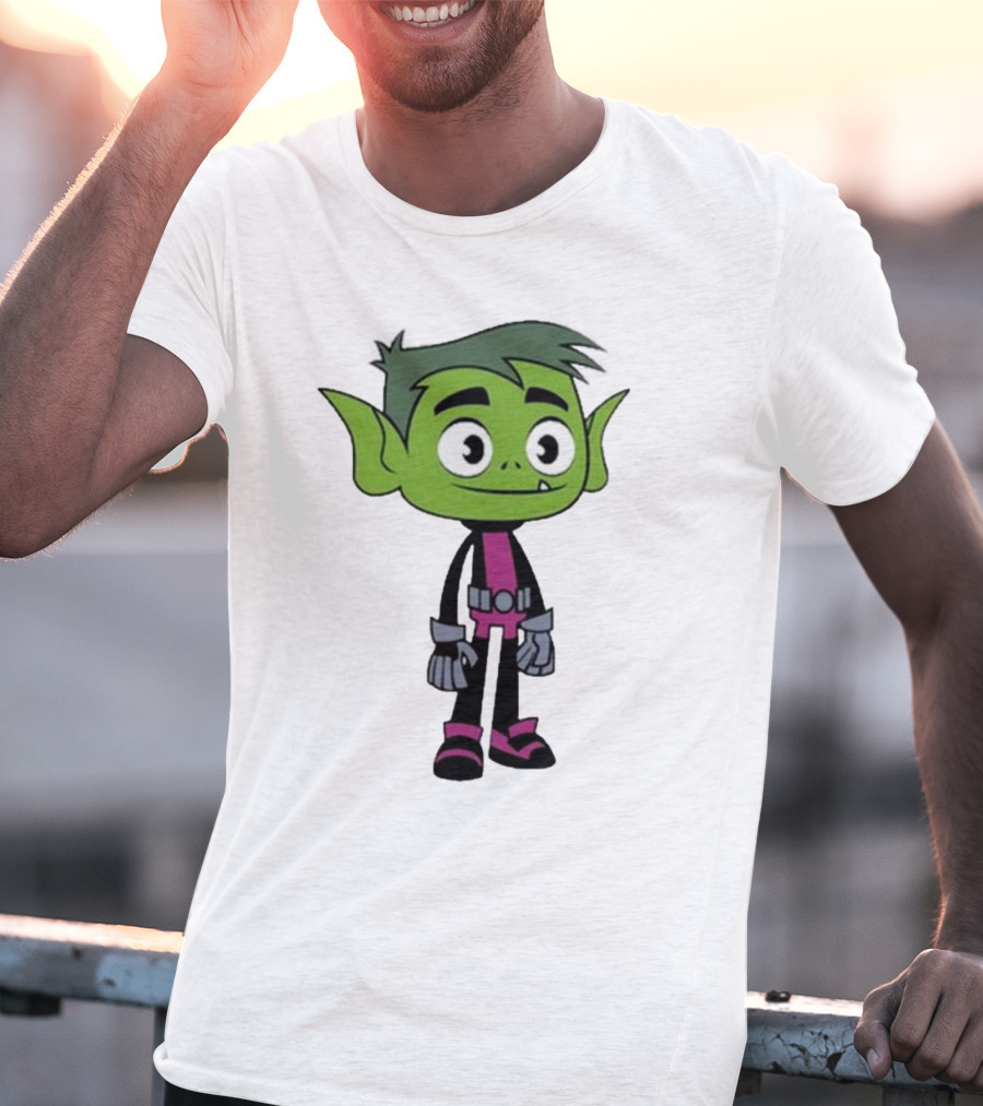 Ray William Johnson Wearing Teen Titans Beast Boy Character T-Shirt