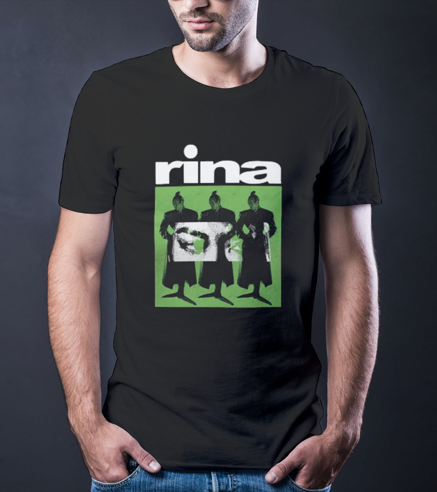 Rina Sawayama Triple Silhouette Black And Green T-Shirt
