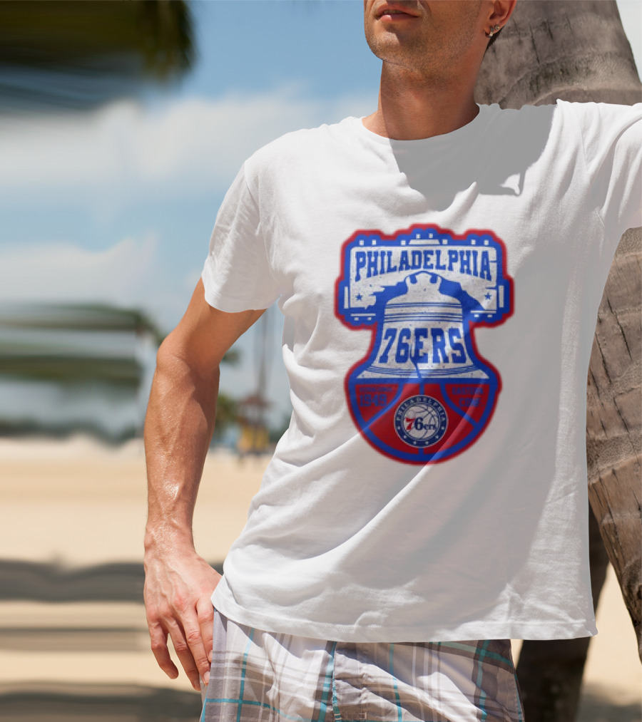 Philadelphia 76Ers 1949 Eastern Conference Liberty Bell T-Shirt