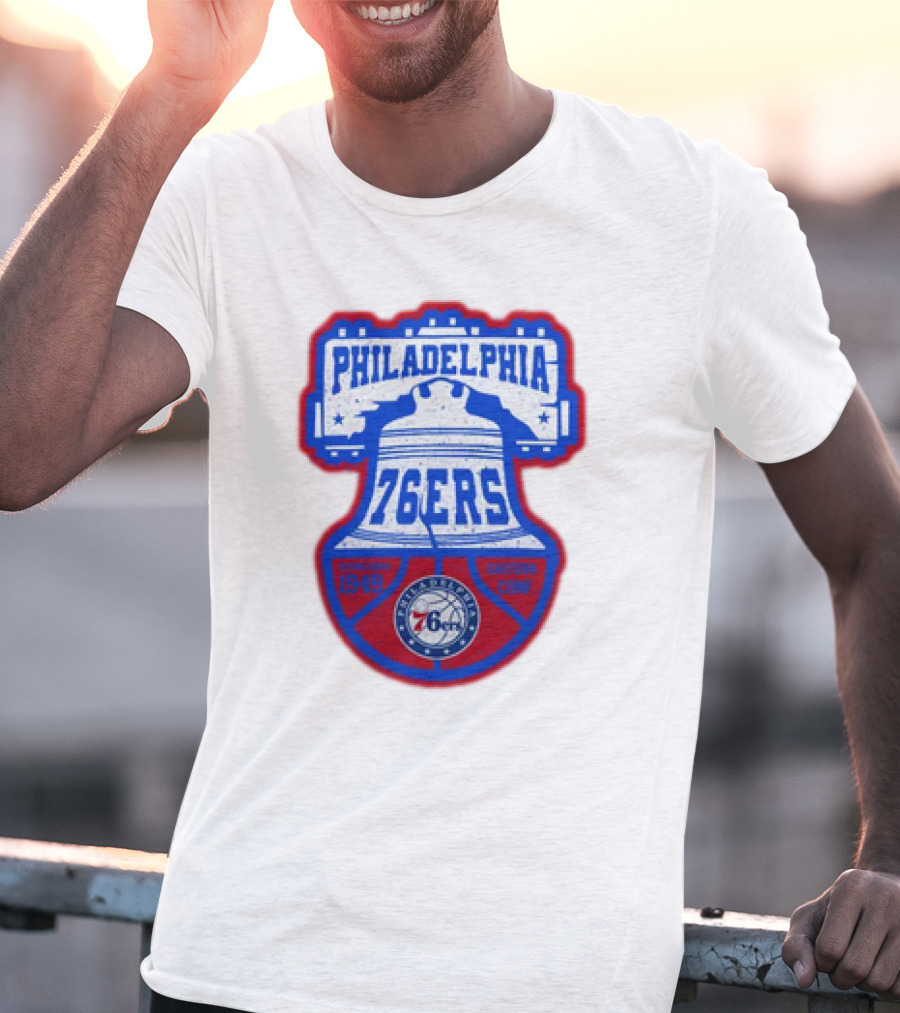 Philadelphia 76Ers 1949 Eastern Conference Liberty Bell T-Shirt