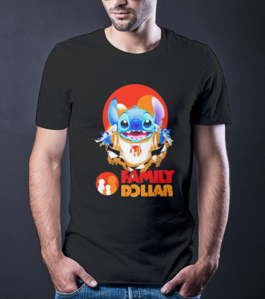 Stitch Family Dollar Logo Remix T-Shirt