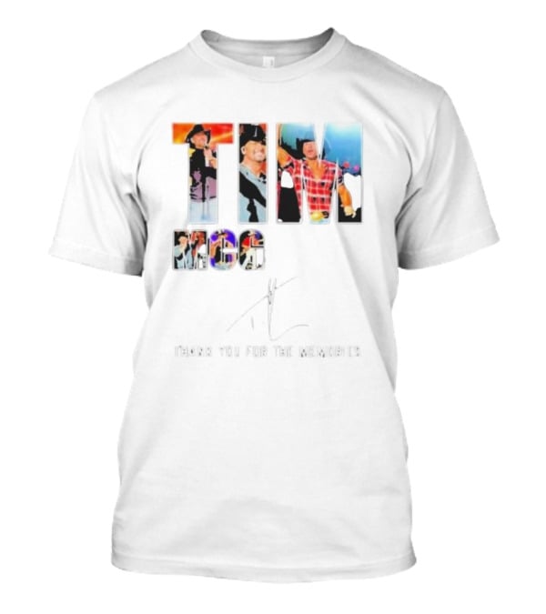 TIM MCGRAW THANK YOU FOR THE MEMORIES SIGNATURE ICONIC STAGE PERFORMANCES T-Shirt